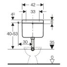 Geberit AP112 Fontana falon kívüli WC-tartály – fehér (136.231.11.1)