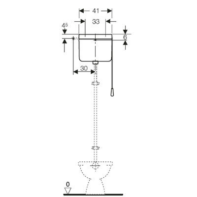 Geberit AP112 Fontana falon kívüli WC-tartály – fehér (136.231.11.1)