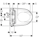 Geberit AquaClean 4000 fali WC ülőkével GE-146.135.11.1