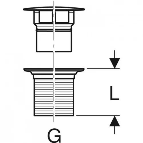 Geberit fix lefolyószelep szelepfedéllel 8 cm GE-152.080.21.1