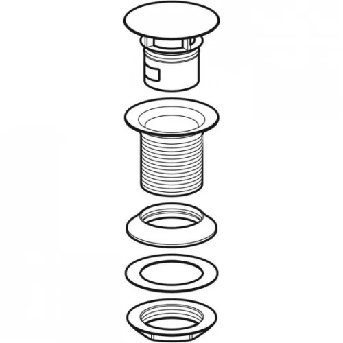 Geberit fix lefolyószelep szelepfedéllel 8 cm GE-152.080.21.1