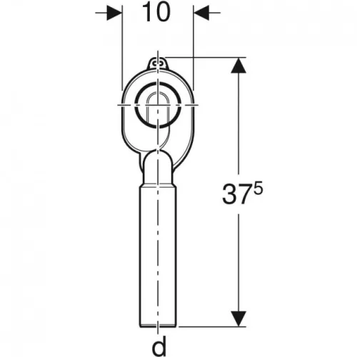 Geberit vizeldeszifon alsó kifolyású 50 mm GE-152.951.11.1