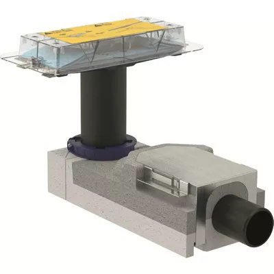 Geberit beépítőkészlet CleanLine zuhanyfolyókákhoz 90 220 mm esztrichmagassághoz GE-154.150.00.1 rajza