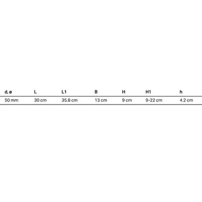Geberit beépítőkészlet CleanLine zuhanyfolyókákhoz 90 220 mm esztrichmagassághoz GE-154.150.00.1
