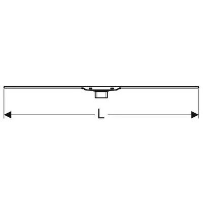 Geberit CleanLine60 zuhanyfolyóka fényes rozsdamentes acél GE-154.457.KS.1
