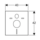 Geberit zajcsökkentő szett falsík mögötti WC tartályhoz (156.050.00.1)