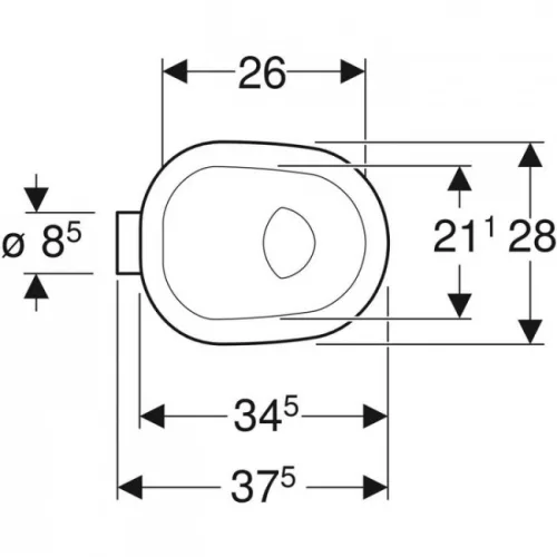 Geberit Bambini mélyöblítésű biliforma WC csésze GE-211650000 r