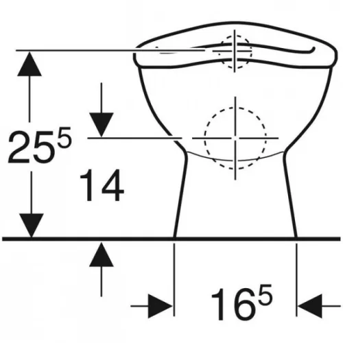 Geberit Bambini mélyöblítésű biliforma WC csésze GE-211650000 rr