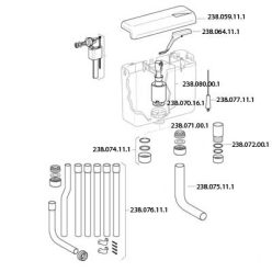 Geberit AP112 fehér WC tartályhoz fedél (238.059.11.1)