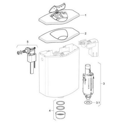 Geberit AP116 öblítőszelep GE-238.116.00.1