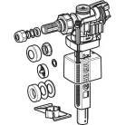 Geberit 383 típusú töltőszelep, oldalsó vízcsatlakozás, 3/8", sárgaréz csatlakozócsonk (240.715.00.5)