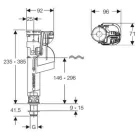 Geberit WC töltőszelep IMPULS-360 3/8 col (281.204.00.1)