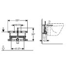 Geberit KOMBIFIX bidé szerelőelem fali bidé részére (457.530.00.1)