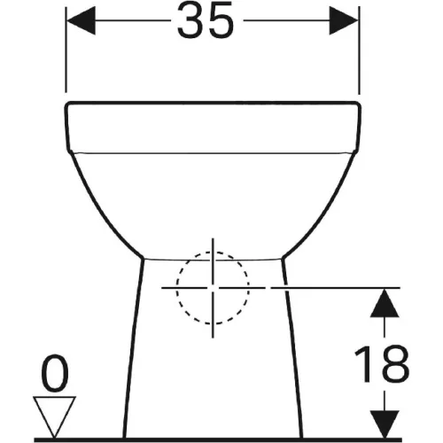 Geberit Selnova Square monoblokkos WC csésze hátsó kifolyású perem nélküli GE-500.152.01.1