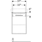Geberit Selnova Square egy ajtós alsószekrény kézmosóhoz 37,6 cm GE-500.176.01.1