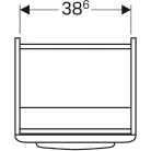 Geberit Selnova Square egy ajtós alsó szekrény kézmosóhoz 41,8 cm GE-500.177.01.1