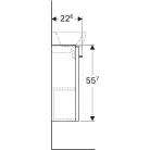 Geberit Selnova Square egy ajtós alsó szekrény kézmosóhoz 39,6 cm GE-500.183.01.1