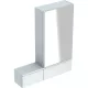 Geberit Selnova Square tükrös szekrény három ajtóval fehér 70,8 cm jobbos GE-500.186.01.1 rajza