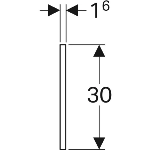 Geberit Selnova 49,3 cm fali takarólemez mosdóhoz GE-500.192.01.1