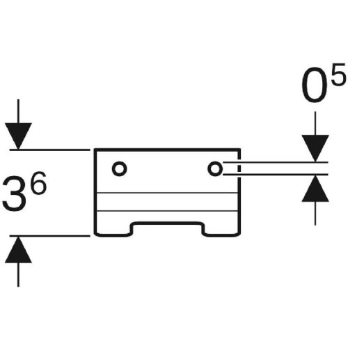 Geberit Selnova Square törölközőtartó fürdőszoba bútorra GE-500.193.21.1