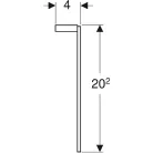 Geberit Selnova Square lábkészlet fürdőszoba bútorhoz 2 db GE-500.199.21.1