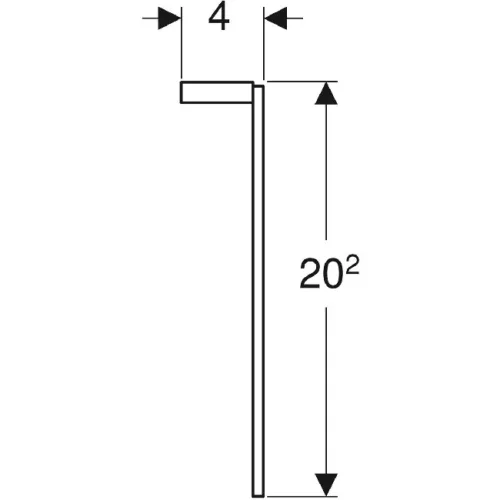Geberit Selnova Square lábkészlet fürdőszoba bútorhoz 2 db GE-500.199.21.1