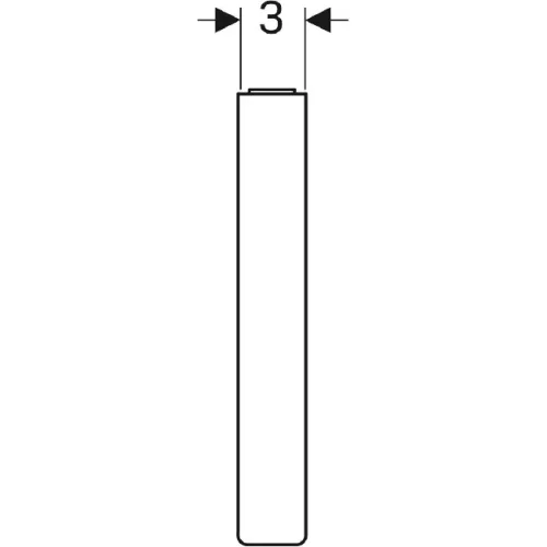 Geberit Selnova Square lábkészlet fürdőszoba bútorhoz 2 db GE-500.199.21.1