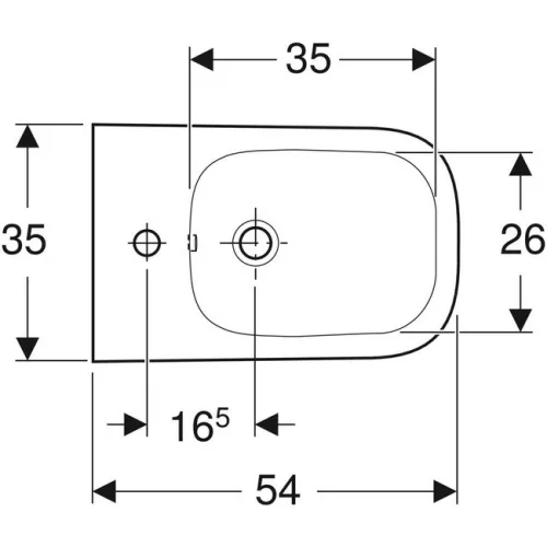 Geberit Smyle Square zárt fali bidé GE-500.209.01.1