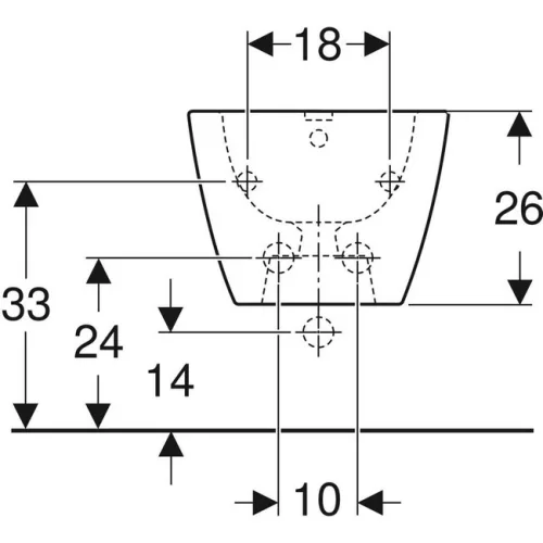Geberit Smyle Square zárt fali bidé GE-500.209.01.1