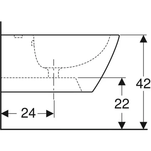 Geberit Smyle Square zárt fali bidé GE-500.209.01.1