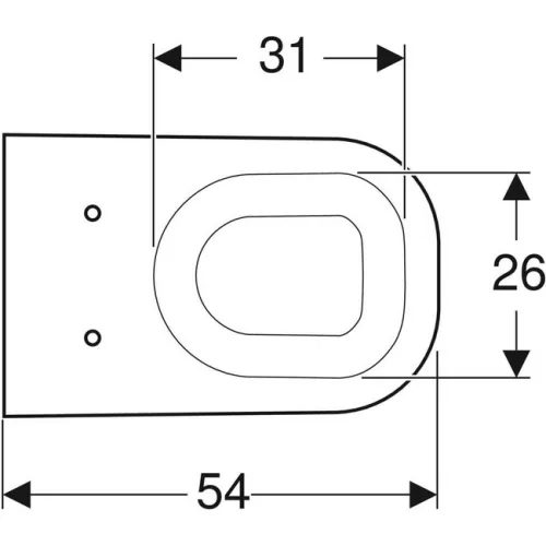 Geberit Smyle fali WC mélyöblítésű GE-500.211.01.1