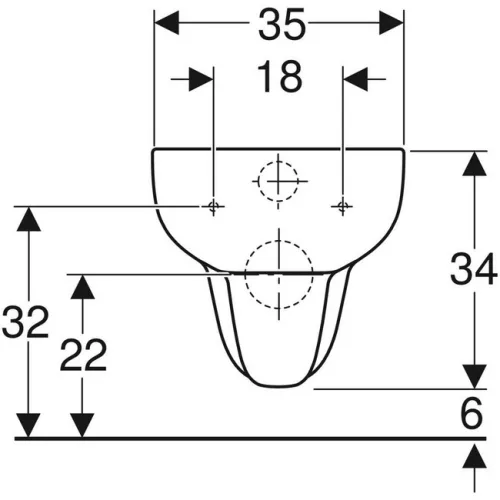 Geberit Smyle fali WC mélyöblítésű GE-500.211.01.1