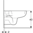 Geberit Smyle fali WC mélyöblítésű GE-500.211.01.1