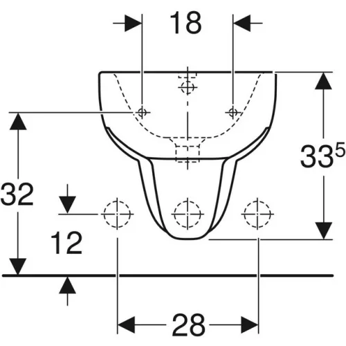 Geberit Smyle fali bidé GE-500.216.01.1