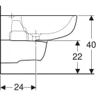 Geberit Smyle fali bidé GE-500.216.01.1