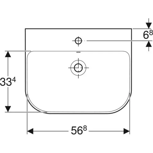 Geberit Smyle mosdó 60x48 cm GE-500.228.01.1