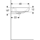 Geberit Smyle mosdó 60x48 cm GE-500.228.01.1