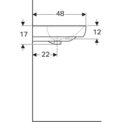 Geberit Smyle mosdó 65x48 cm GE-500.230.01.1