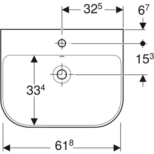 Geberit Smyle mosdó 65x48 cm GE-500.230.01.1