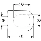 Geberit Smyle WC ülőke Softclose Wrap over GE-500.979.01.1