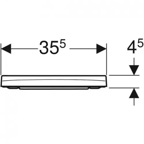 Geberit Smyle Square WC ülőke Softclose Wrap over Ge-500.687.01.1