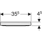 Geberit Smyle Square WC ülőke Softclose Wrap over Ge-500.687.01.1