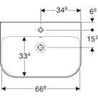 Geberit Smyle mosdó 70x48 cm GE-500.248.01.1