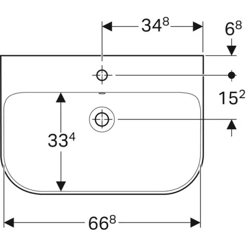 Geberit Smyle mosdó 70x48 cm GE-500.248.01.1