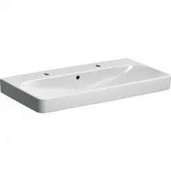 Geberit Smyle Square mosdó két csaplyukkal 90 cm GE-500.252.01.1 rajza