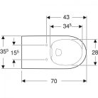 Geberit Selnova Comfort mozgáskorlátozott WC GE-500.262.01.1