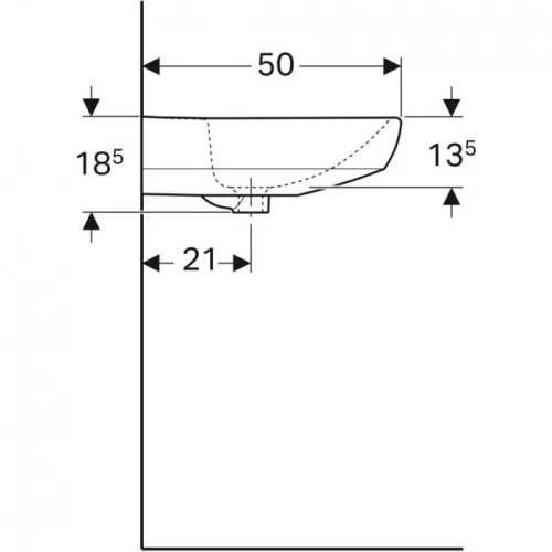 Geberit Selnova 65 cm GE-500.297.01.1