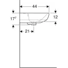 Geberit Selnova mosdó csaplyuk nélkül 55 cm GE-500.304.01.1