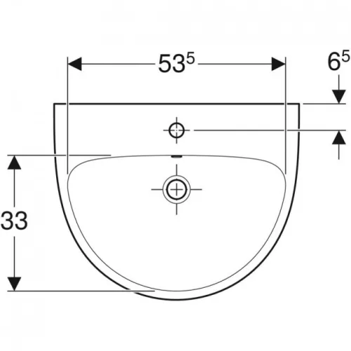 Geberit Selnova mosdó 60 cm GE-500.305.01.1