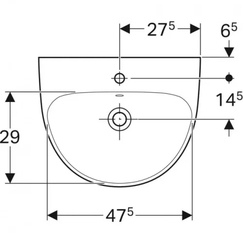Geberit Selnova mosdó 55 cm GE-500.315.01.1